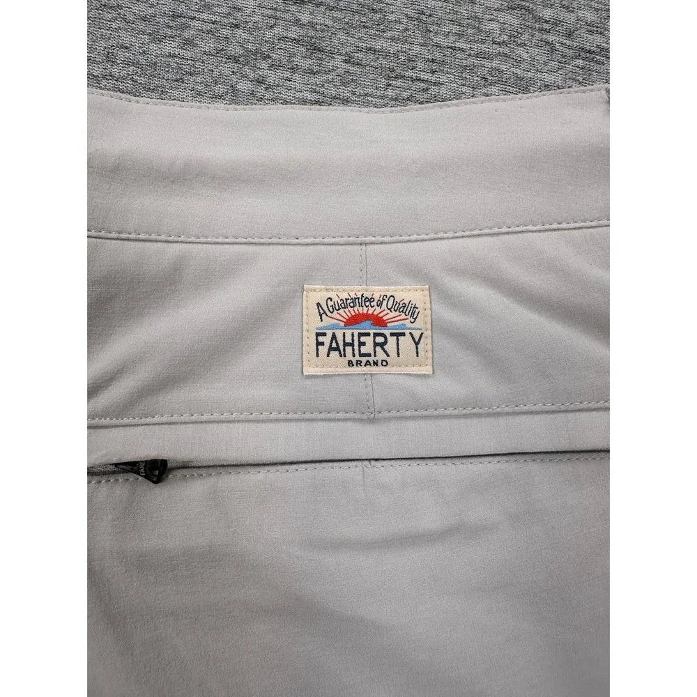 Faherty Shorts Men's Size 40 Gray All Day Hybrid Drawstring Beach Golf Vacation